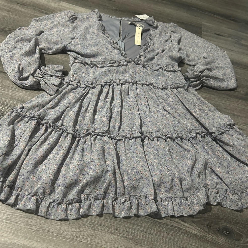 Floral Ruffle Dress - Picture 1 of 7